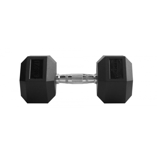 HANTEL THORN FIT HEX RUBBER DUMBBELL 17,5KG